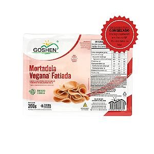Mortadela Vegana Fatiada Goshen 200g Congelado
