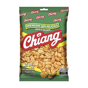Amendoim Sem Pele Chiang 150g – Frito e Salgado Crocante