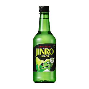 Soju Coreano Jinro Melon 360ml – Bebida Alcoólica Sabor Melão