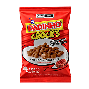 Amendoim Crocante Dadinho Crock's Churrasco de Picanha – Assado ao Forno e Crocante