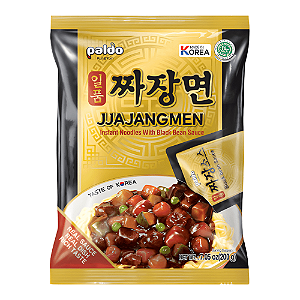 Lámen Instantâneo Jjajangmen Paldo 200g – Molho de Feijão Preto Coreano