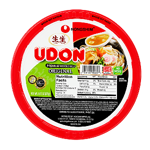 Macarrão Udon Instantâneo Nongshim Original Bowl – Sopa Tradicional Japonesa
