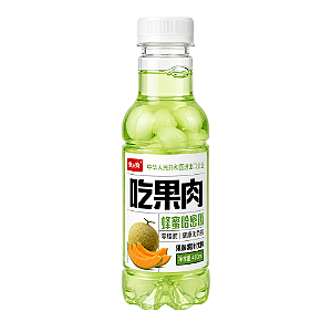 Bebida de Fruta Sabor Melão com Mel e Nata de Coco 450ml – Com Pedaços de Nata de Coco