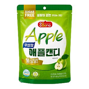 Bala Sem Açúcar Sabor Maçã GoGoong Apple 80g – Importada da Coreia