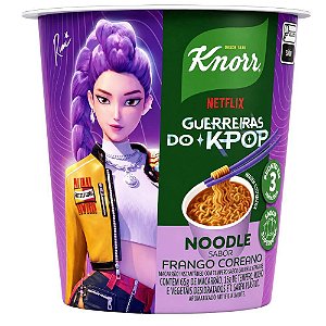 Macarrão Instantâneo Knorr Guerreiras do K-Pop Frango Coreano – Sabor Galinha e Gengibre