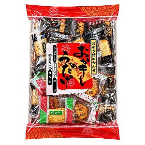 Biscoito de Arroz Japonês Okaki no Utage – Mix de Sabores e Texturas