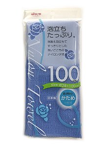 Toalha japonesa de banho 28cmx100cm BHN02 - Aspera - Azul Aisen