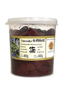 Ameixa Japonesa Umeboshi Umezuke 400g Sun Chien Yuan – Produção Artesanal em Botucatu