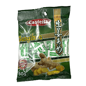 Bala de Gengibre Castella 60g – Sabor Intenso e Natural