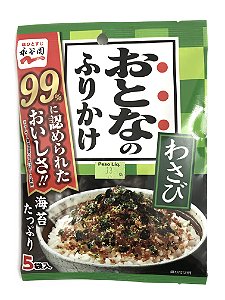 Furikake Otona 5 sachês Nagatanien Sabor Wasabi