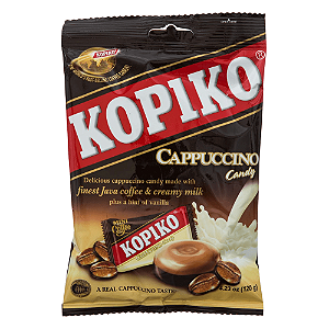 Bala de Cappuccino Kopiko – Sabor Cremoso de Café e Leite
