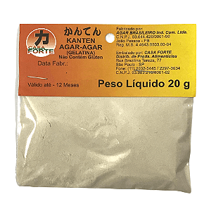Ágar Ágar Gelatina Kanten 20g Casa Forte – Alternativa Natural à Gelatina