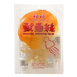 Lula desfiada para aperitivo 50g Jane Jane Shredded Squid