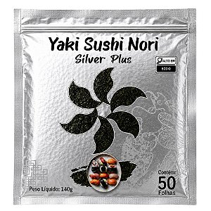 Alga para Sushi Silver Damerlin 50 Folhas 140g – Ideal para Culinária Oriental