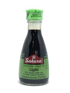 Molho de Soja Shoyu Light 150ml Molheira Sakura