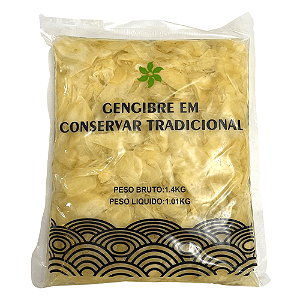 Gengibre em Conserva 1kg Ganesh – Fatiado e Ideal para Sushi