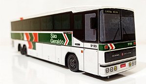 Miniatura de Ônibus da Sao Geraldo Nielson Diplomata 350 Exclusiva 1/64