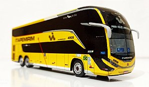 Miniatura De Ônibus Da Itapemirim Marcopolo G8 DD 1800 Exclusiva 1/64
