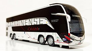 Miniatura De Ônibus Da Catarinense Marcopolo G8 DD 1800 Exclusiva 1/64