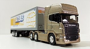 Miniatura De Caminhão Scania V8 R730 da Atlas Transportes Exclusiva 1/64