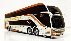 Miniatura De Ônibus Comil Campione Invictus DD da Gadotti Exclusiva 1/64