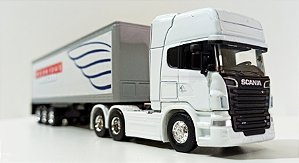 Miniatura De Caminhão Scania da Reunidas Cargas Exclusiva 1/64