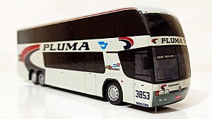Miniatura De Ônibus Marcopolo G5 DD Pluma Exclusiva 1/64
