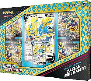 Box Pikachu VMAX Realeza Absoluta COPAG Original 8 Booster Carta