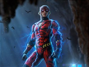 Estátua Flash Alternate Ver - The Flash Movie - Art Scale 1/10 - Iron Studios