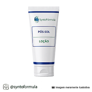 LOÇÃO PÓS-SOL (Óleo de Rosa Mosqueta + Mentol + Aloe Vera + D Pantenol - Loção Hidratante)