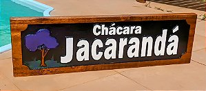 Placas para fazendas, sítios e chácaras. 2 m x 30 cm