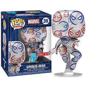 Funko Pop! Marvel Art Series Marvel Homem Aranha / Spider Man 35 Exclusivo