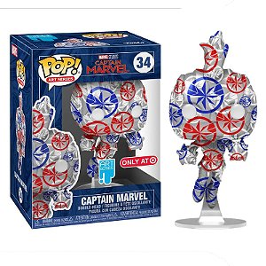 Funko Pop! Art Series Marvel Captain Marvel 34 Exclusivo