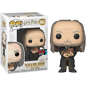 Funko Pop! Filme Harry Potter Filch & Mrs. Norris 101 Exclusivo