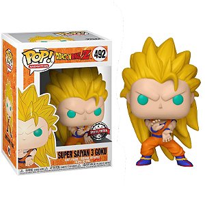 Funko Pop! Dragon Ball Z Super Saiyan 3 Goku 492 Exclusivo Original - Moça  do Pop - Funko Pop é aqui!