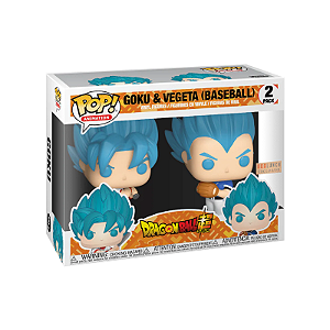 Funko Pop! Animation Dragon Ball Z Goku & Vegeta Baseball 2 Pack Exclusivo