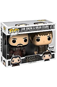 Funko Pop! Television Game of Thrones Jon Snow & Bran Stark 2 Pack Exclusivo
