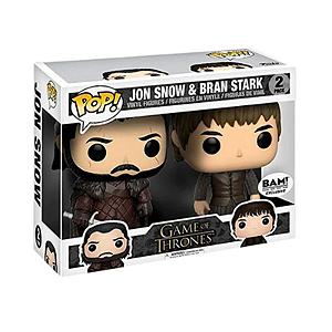 Funko Pop! Television Game Of Thrones Jon Snow & Bran Stark 2 Pack Exclusivo