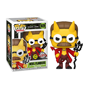 Funko Pop! Television Os Simpsons Devil Flanders 1029 Exclusivo Glow