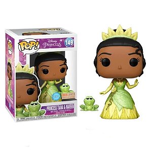 Funko Pop! Filme Disney A Princesa e o Sapo Princess Tiana & Naveen 149 Exclusivo Glitter