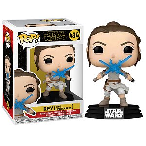 Funko Pop! Television Star Wars Rey Two Lightsabers 434