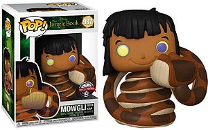 Funko Pop! Filme Disney Mogli O Menino Lobo Mowgli With Kaa 987 Exclusivo