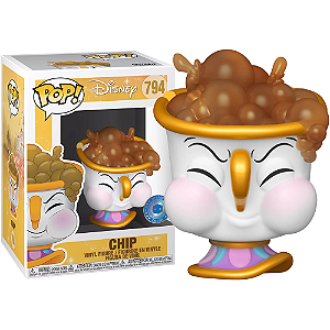 Funko Pop! Disney A Bela E A Fera Chip 794 Exclusivo