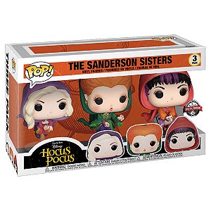 Funko Pop! Filme Disney Abracadabra Hocus Pocus The Sanderson Sisters 3 Pack Exclusivo