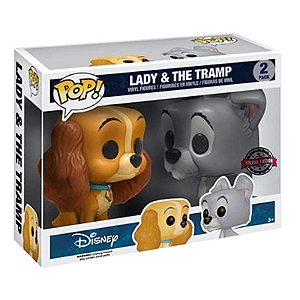 Funko Pop! Disney A Dama e o Vagabundo Lady & The Tramp 2 Pack