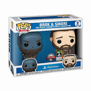 Funko Pop! Games God Of War Brok & Sindri 2 Pack Exclusivo