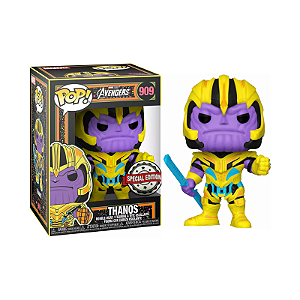 Funko Pop! Marvel Os Vingadores Thanos 909 Exclusivo Blacklight
