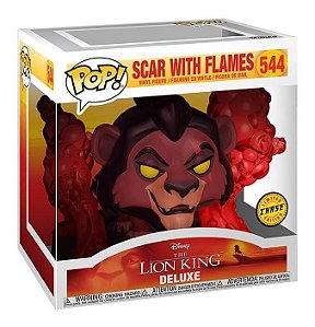 Funko Pop! Filme Disney O Rei Leao Lion King Scar With Flames 544 Exclusivo Chase