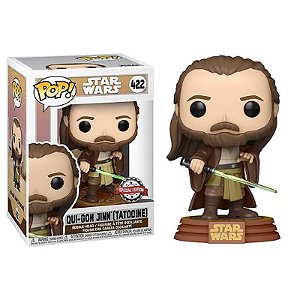 Funko Pop! Television Star Wars Qui Gon Jinn Tattoine 422 Exclusivo