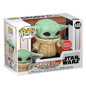 Funko Pop! Television Star Wars Grogu With Butterfly 468 Exclusivo